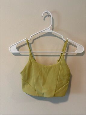 Kyodan Olive Green Spaghetti Strap Crop Top and Bottoms